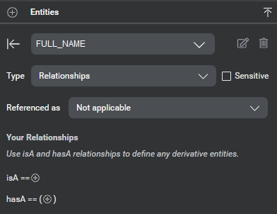 Relationship editor