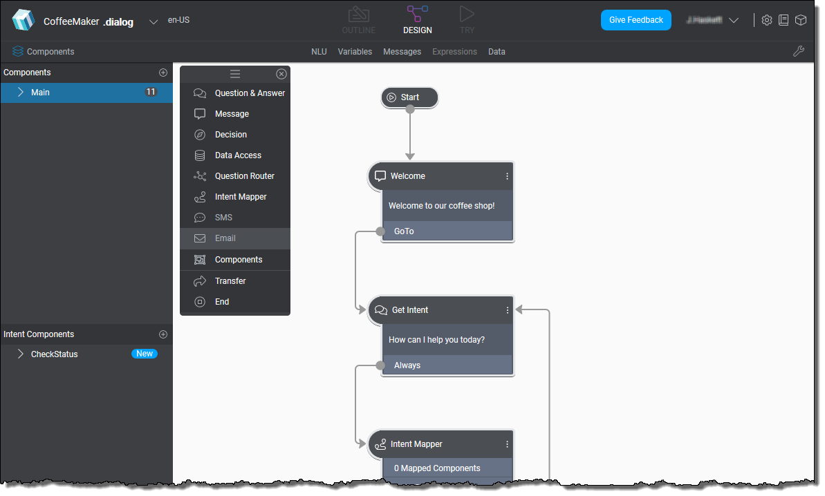 Mix.dialog CoffeeMaker App